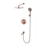 Душевая система с термостатом встраиваемая WONZON & WOGHAND STICK, Розовое золото (WW-88929010-RG)