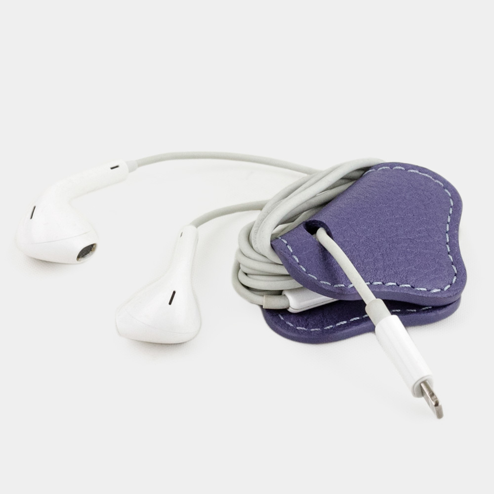 Чехол-держатель для проводов Chapeau Easy из натуральной кожи теленка, цвета сирени