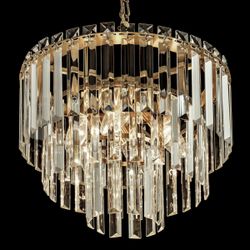 Citilux Фонда CL303163 Люстра хрустальная подвесная Бронза