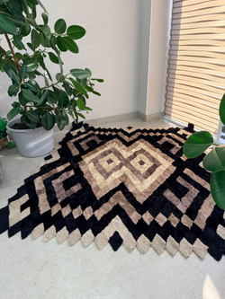 Покрывало меховое ковер из шкуры овчины