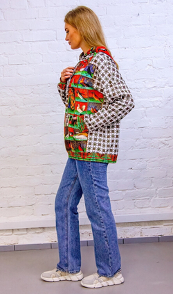 Худи "Бестиарий с павлином 2", по мотивам средневекового бестиария Бартоломея Английского