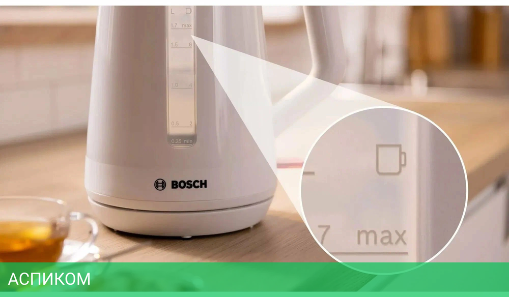 Электрочайник Bosch TWK1M121 белый