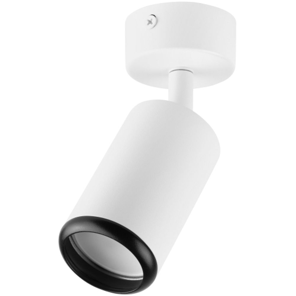 Светильник настенно-потолочный спот ЭРА OL55 WH/BK MR16 GU10 IP20 белый/черный | Накладные светильники