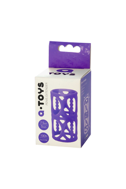 Насадка на пенис A-Toys by TOYFA, силикон, фиолетовый, 7,5 см