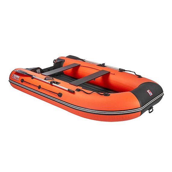 Лодка Тонар Алтай А320 (надувное дно) оранжевый/черный
