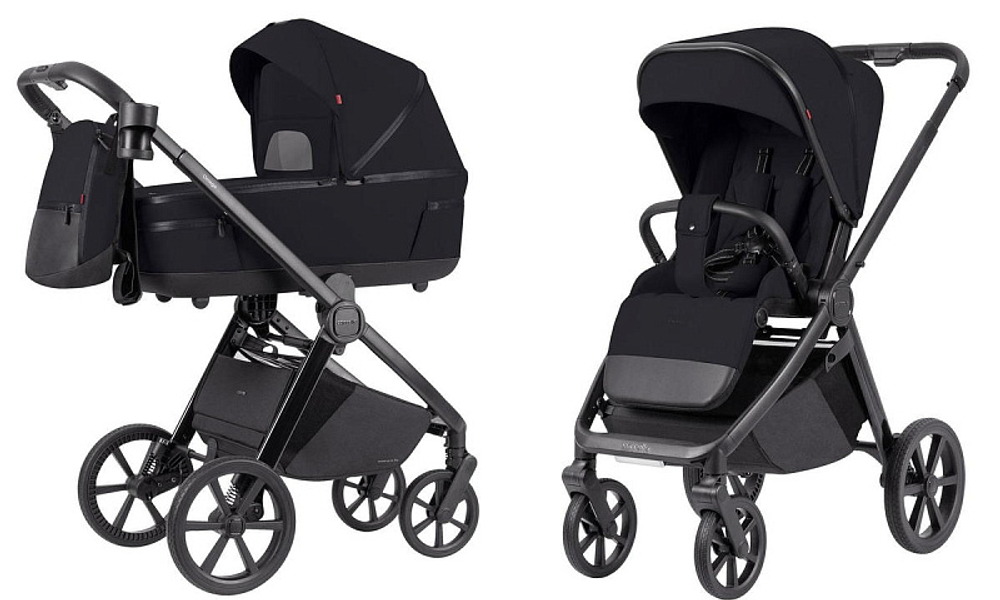 Коляска 3 в 1 Carrello Omega Plus CRL-6540 и автокресло Nova DK791 Black Line Cosmo Black