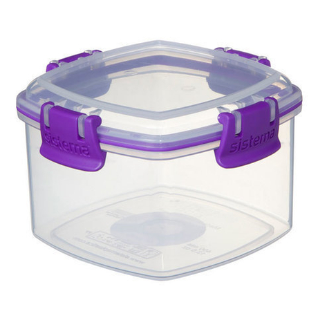 Контейнер для крекеров 400мл Sistema Klip It фиолетовый