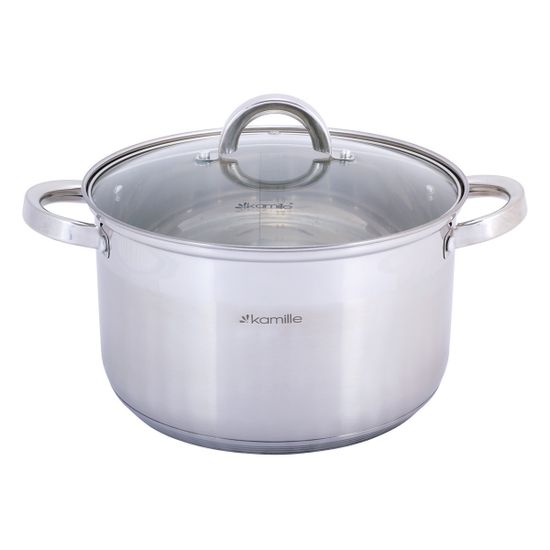 Набор кастрюль 12 предметов из нержавеющей стали Kamille KM-5640S