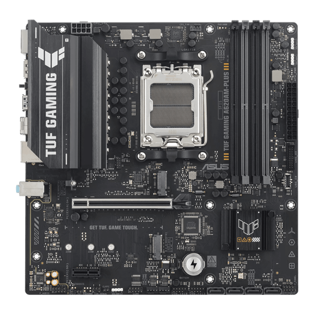 Материнская плата ASUS TUF GAMING A620AM-PLUS AM5 A620A 4xDDR5 4xSATA3 RAID 2xM.2 1xHDMI 2xDP mATX