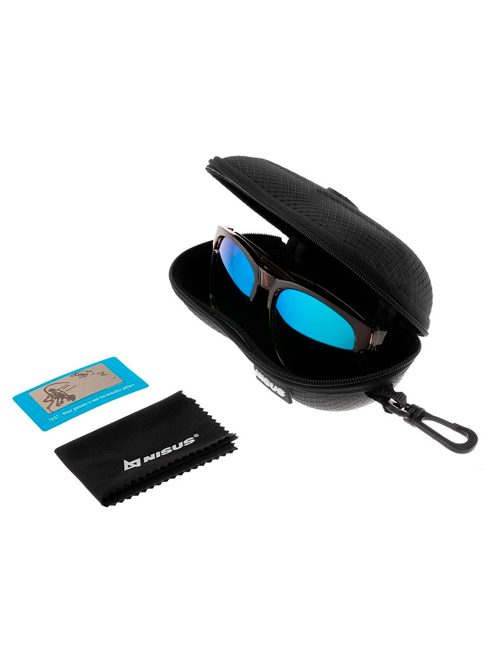 Очки поляризационные Nisus в жест.чехле (коричневый) (N-OP-LZ0007-C)