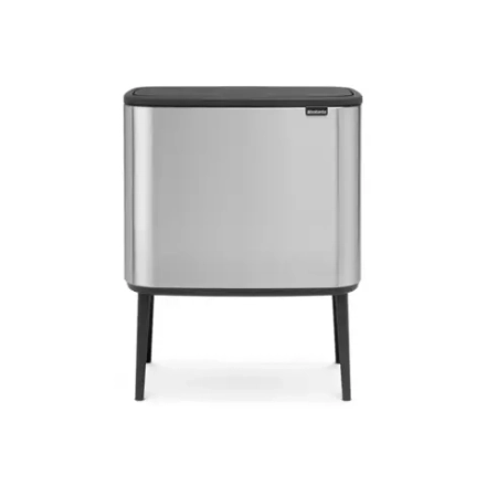 Brabantia Контейнер для мусора Bo Touch 11+23 л, матовое серебро