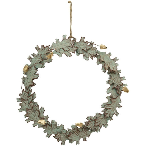 Венок декоративный "Дубовые листья" 30x2x30см