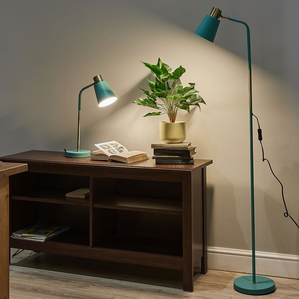 UML-T700 E27 GREEN Торшер напольный под лампу Е27. 40W. с регулировкой наклона. Механический выключатель. Зелёный. ТМ Uniel