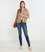 Хлопковый кардиган Liu Jo - коричневый(MF3018 MA09O)