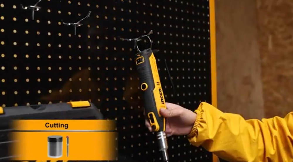 Гравер электрический с гибким валом INGCO MG13328 130 Вт