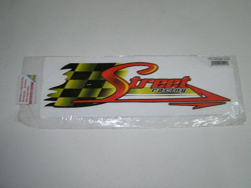 Наклейка Брызги  Street Racing  Стрела (2*120х335) красно-желтый (A-STICKER)
