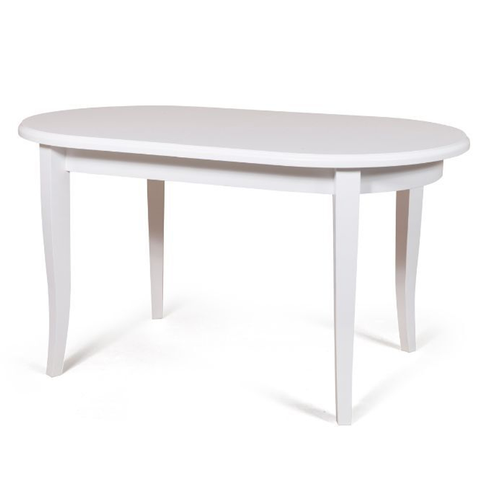 Обеденный стол Кронос (белый) 140(172)x80