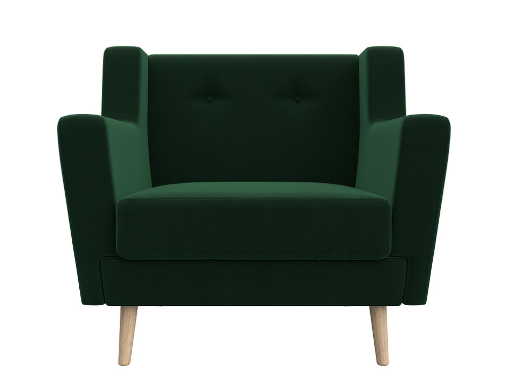 Кресло Брайтон, Зеленый, Велюр, 108867