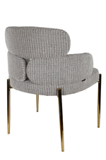 Стул обеденный Ist Casa Романи, черно-белый, золото