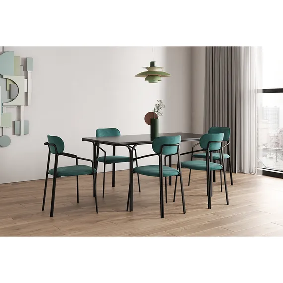 Стул Ror, Round, зеленый велюр