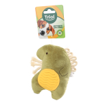 Игрушка для собак мягкая "Динозаврик с тренажером для зубов", 165мм , Triol