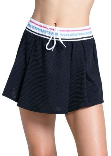 Теннисная юбка Lucky in Love Got The Blues High Waist Blue Streak 13.5" - черный