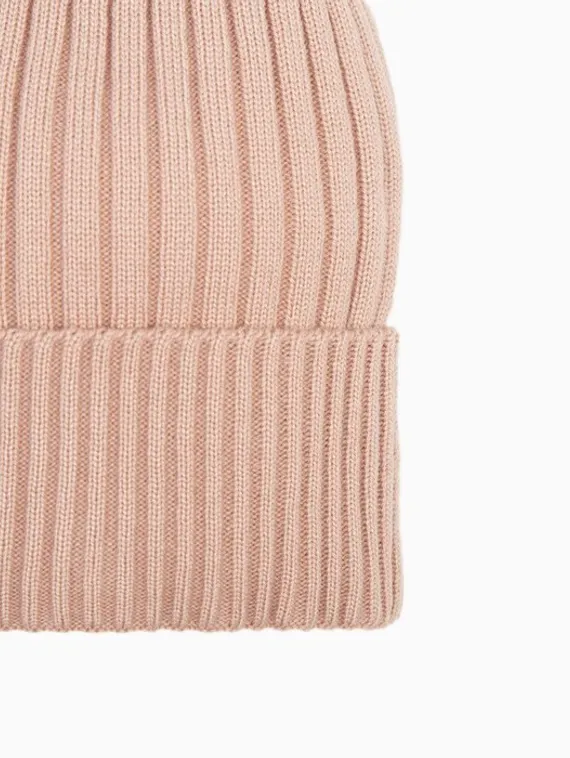 Шапка женская зимняя, цвет пудра, размер 52-56