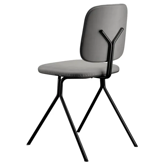 Стул Ror Y, серо-голубой/розовый велюр