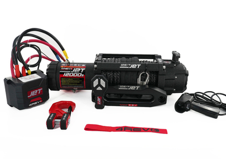 Лебедка автомобильная 4REVO JET 12000s 12В (Синтетический трос)