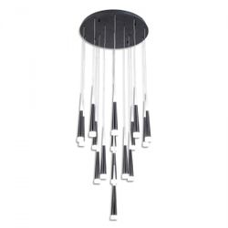 Citilux Вегас CL227161 LED Люстра каскадная Чёрная