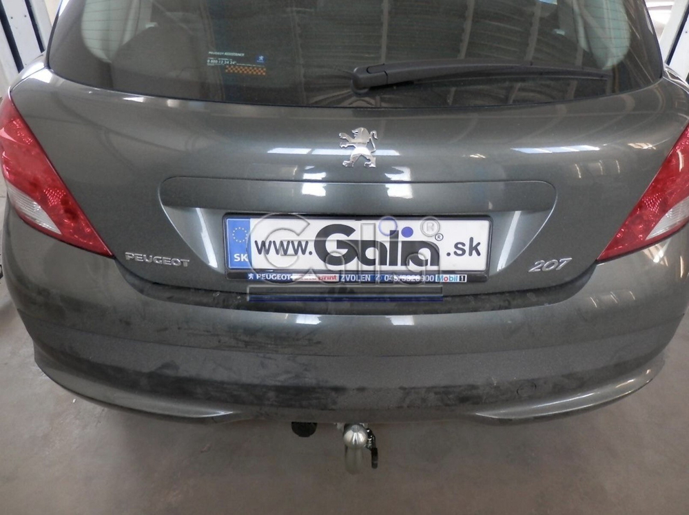 Фаркоп оцинкованный Galia P032A для Peugeot 207 хетчбек 2006-2012(паспорт и сертификат в комплекте)(без электрики)
