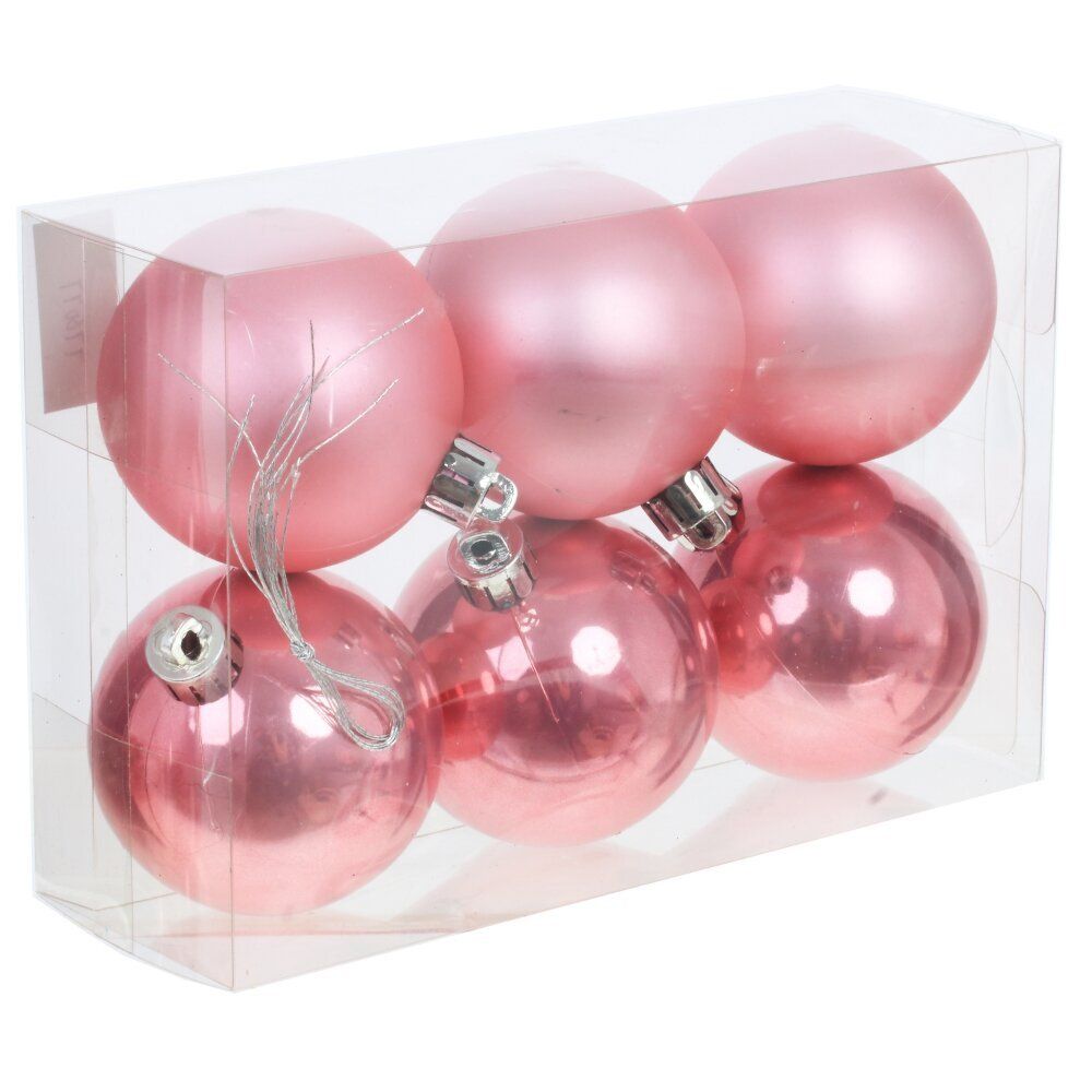 GAEM Набор из 6шт Украшение новогоднее "Шар", D 6 см, L11,5 W6 H17,5 см