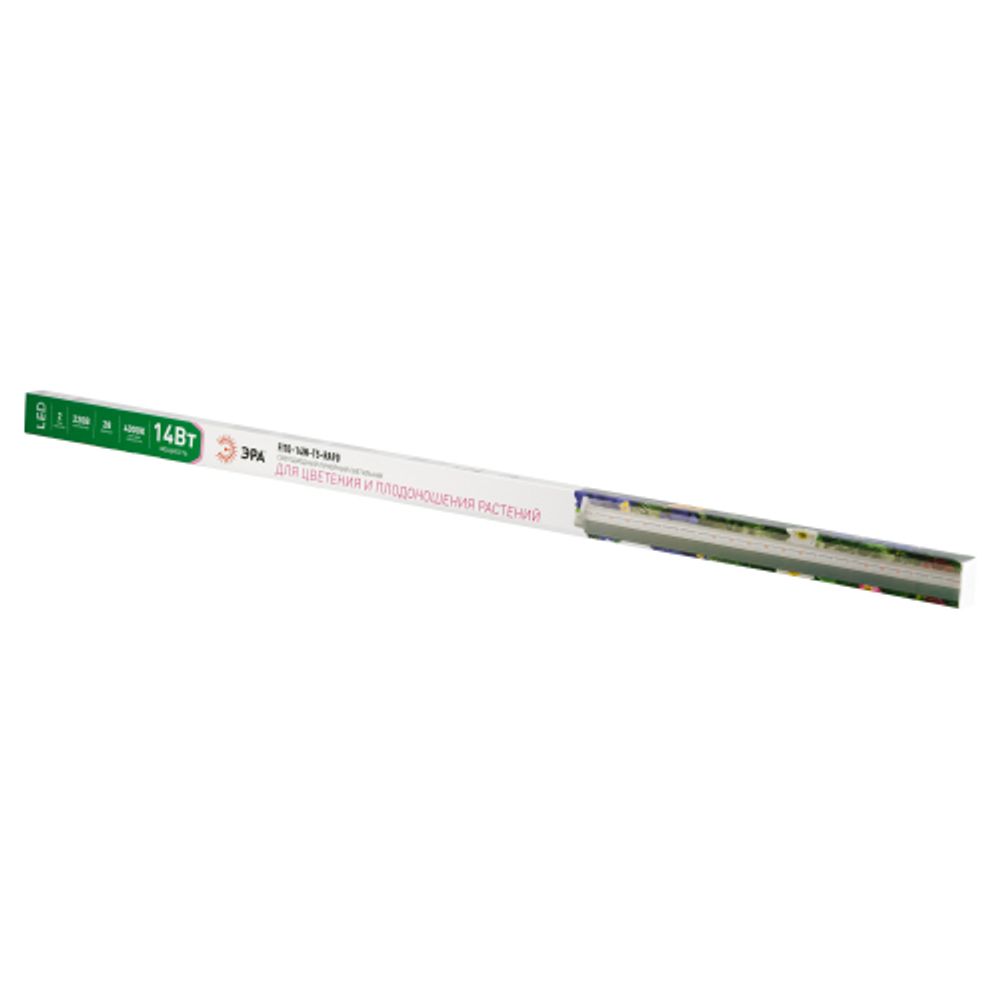 Светильник для растений, фитолампа светодиодная линейная ЭРА FITO-14W-T5-Ra90 полного спектра 14 Вт Т5