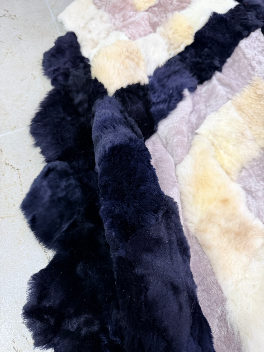 Меховой Коврик прикроватный накидка на кресло из овчины