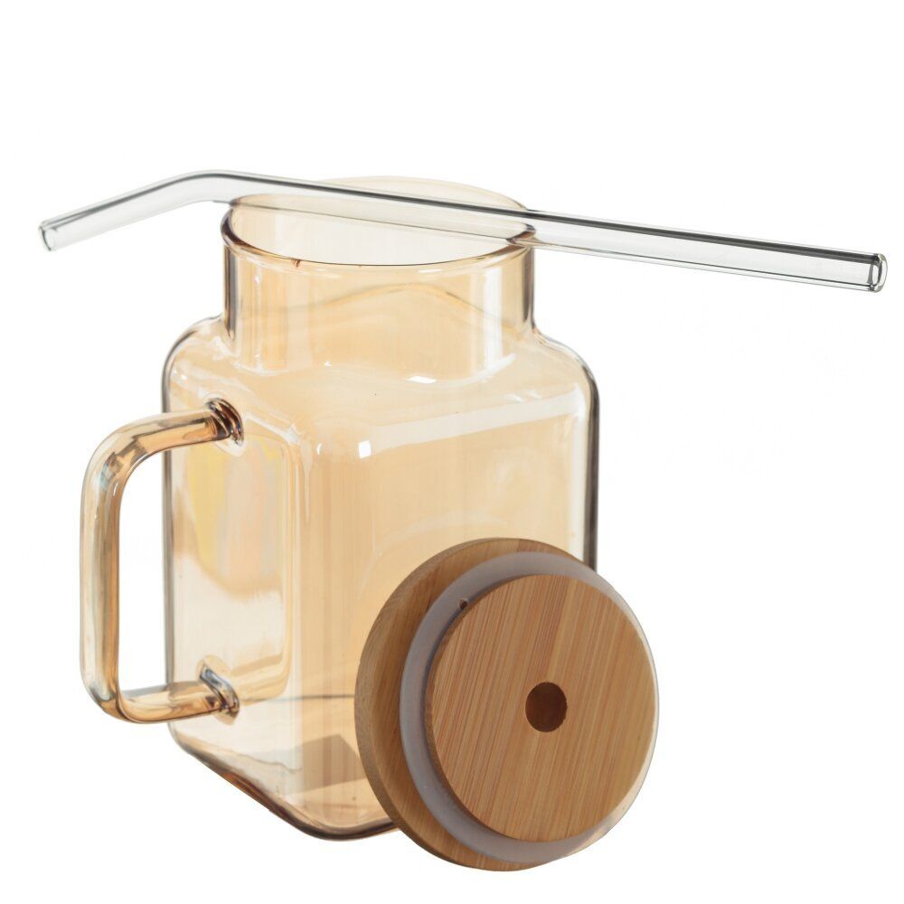 GAEM Кружка с крышкой и трубочкой, 650 мл, L11 W8 H13,5 см, 3в.