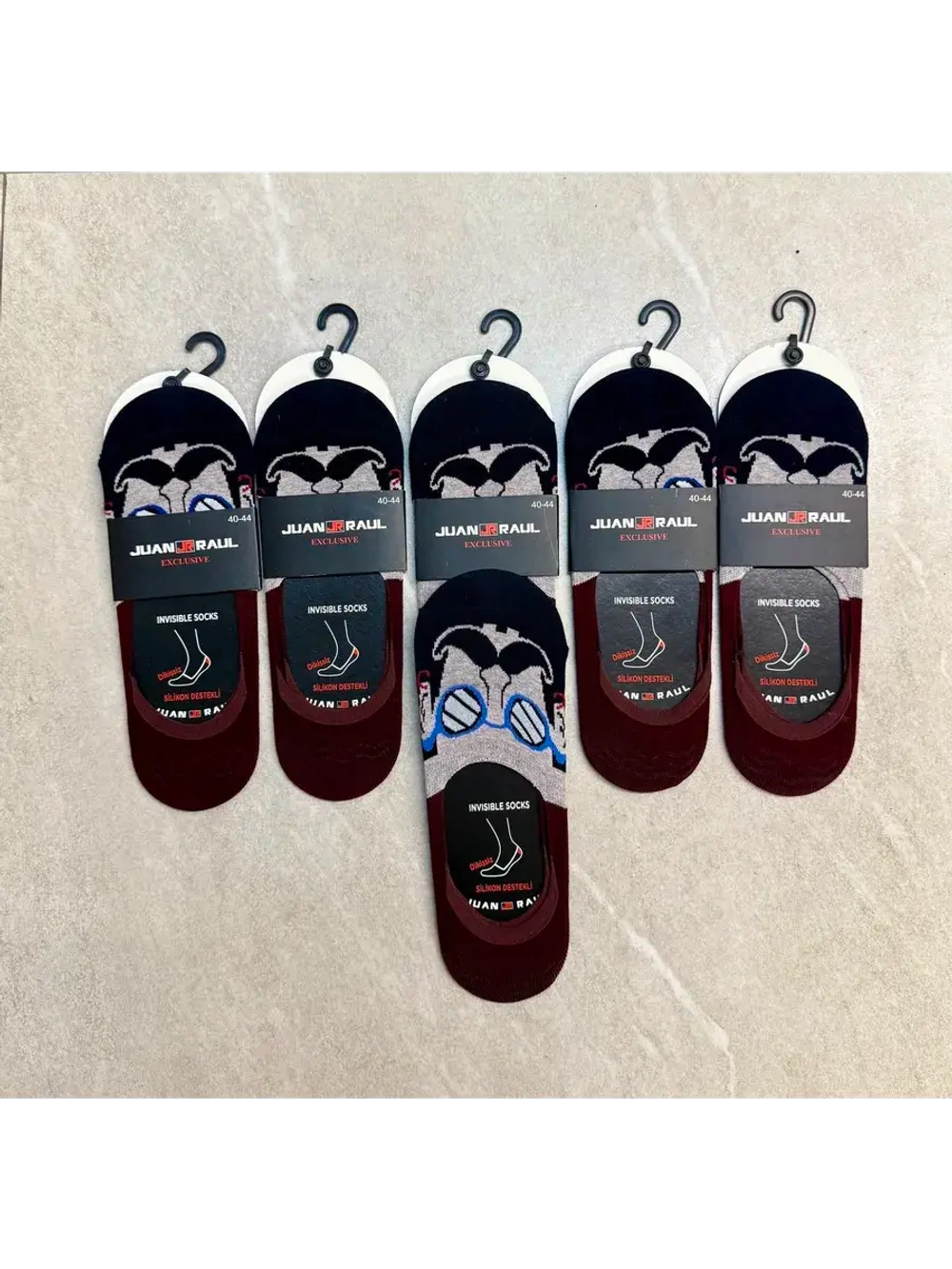 Следки комплект 6 пар 001-Чер