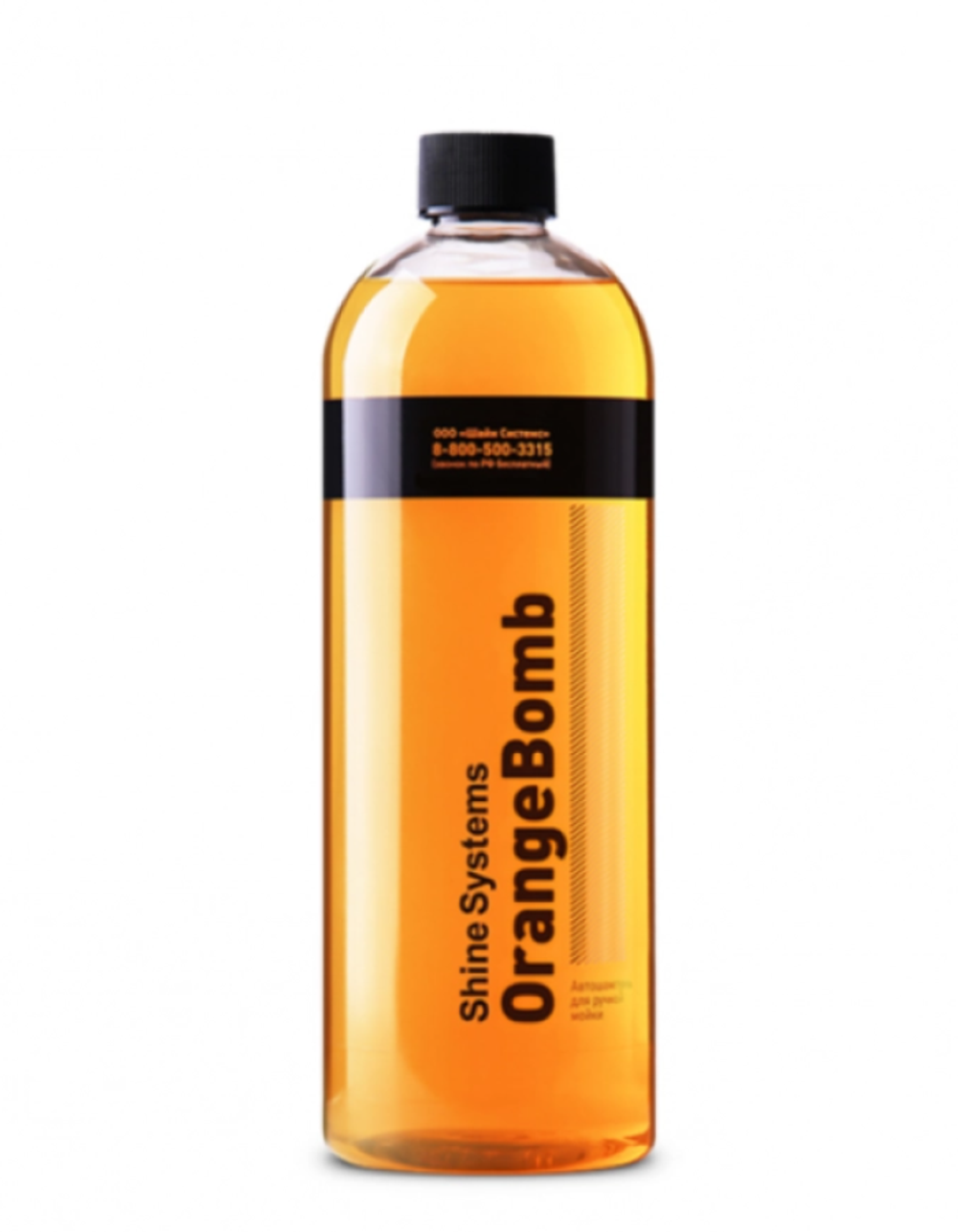 Shine Systems OrangeBomb Shampoo – автошампунь для ручной мойки, 750 мл