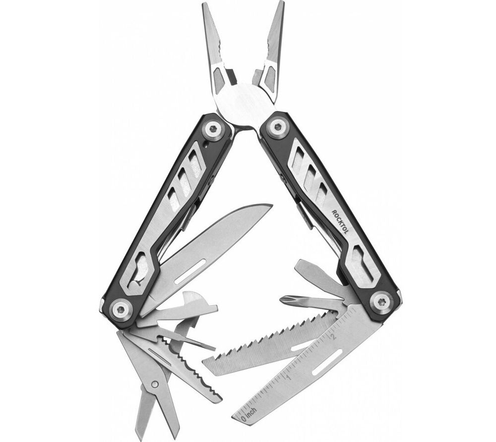 Мультитул Rocktol 16 в 1 с нейлоновым чехлом (SK08)