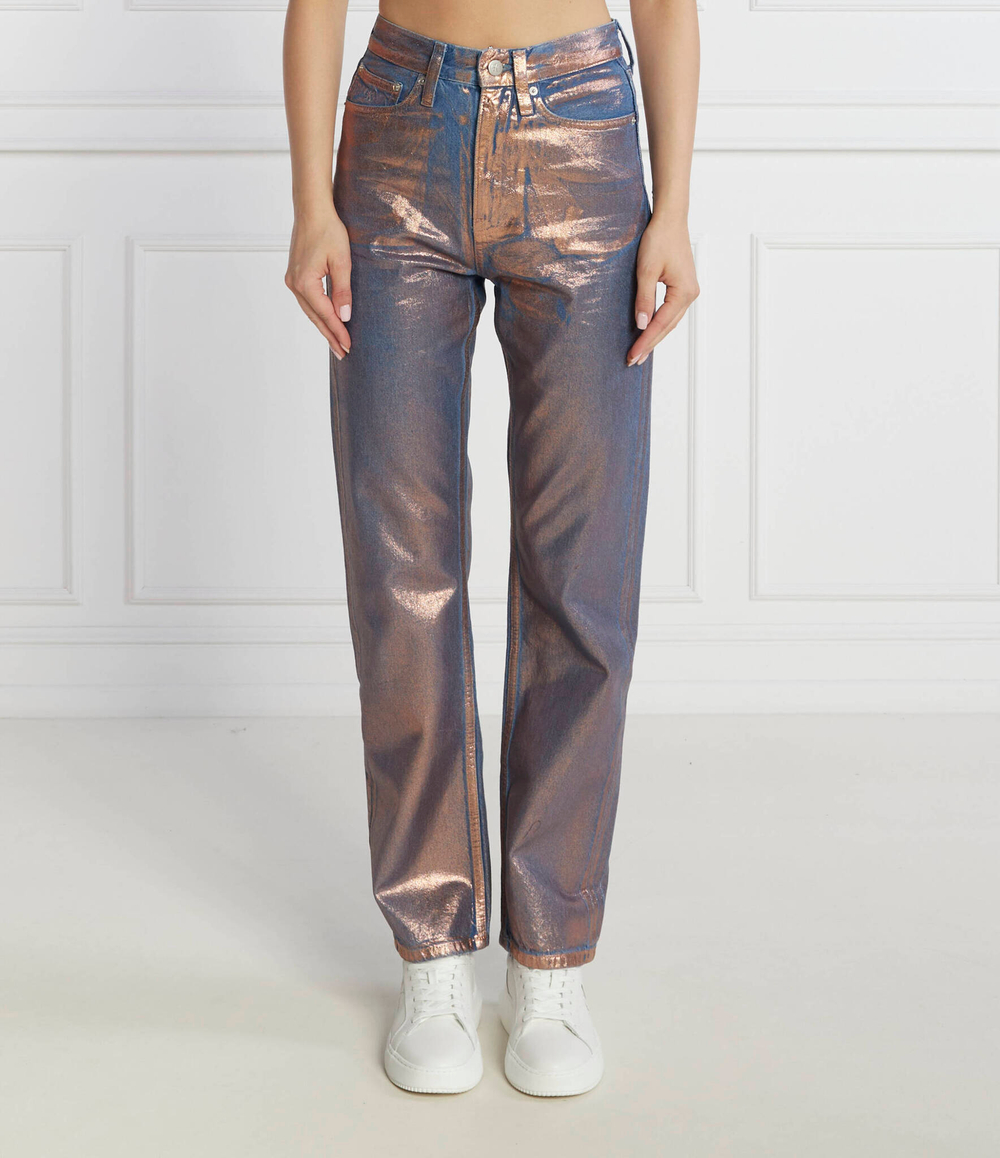 Джинсы HIGH RISE STRAIGHT CALVIN KLEIN JEANS - металлический(J20J222205)