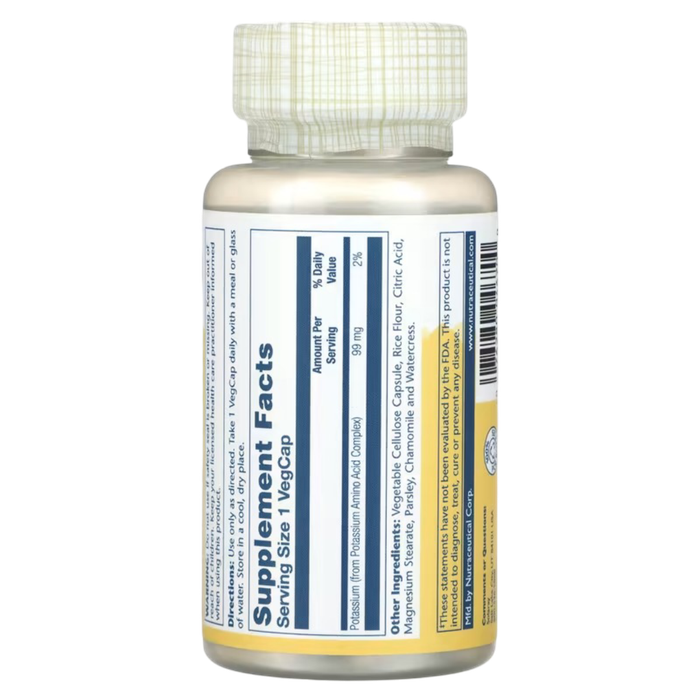Калий, Solaray Potassium, 99 мг, 100 вегетарианских капсул 2
