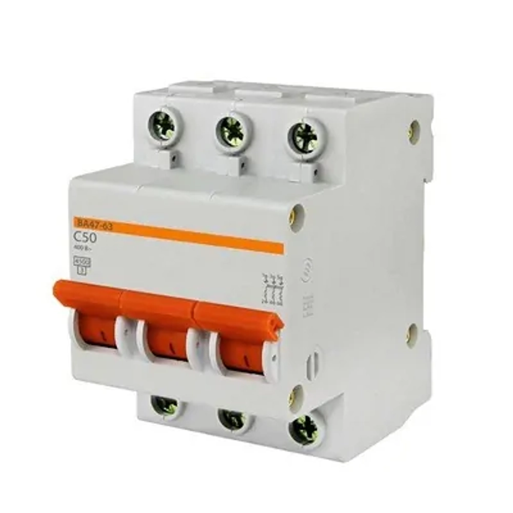 Автоматический выключатель ВА47-63 4,5кА, 3P 6А (C)