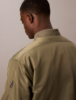 Бомбер Calvin Klein Nylon Bomber Jacket Dusty Olive