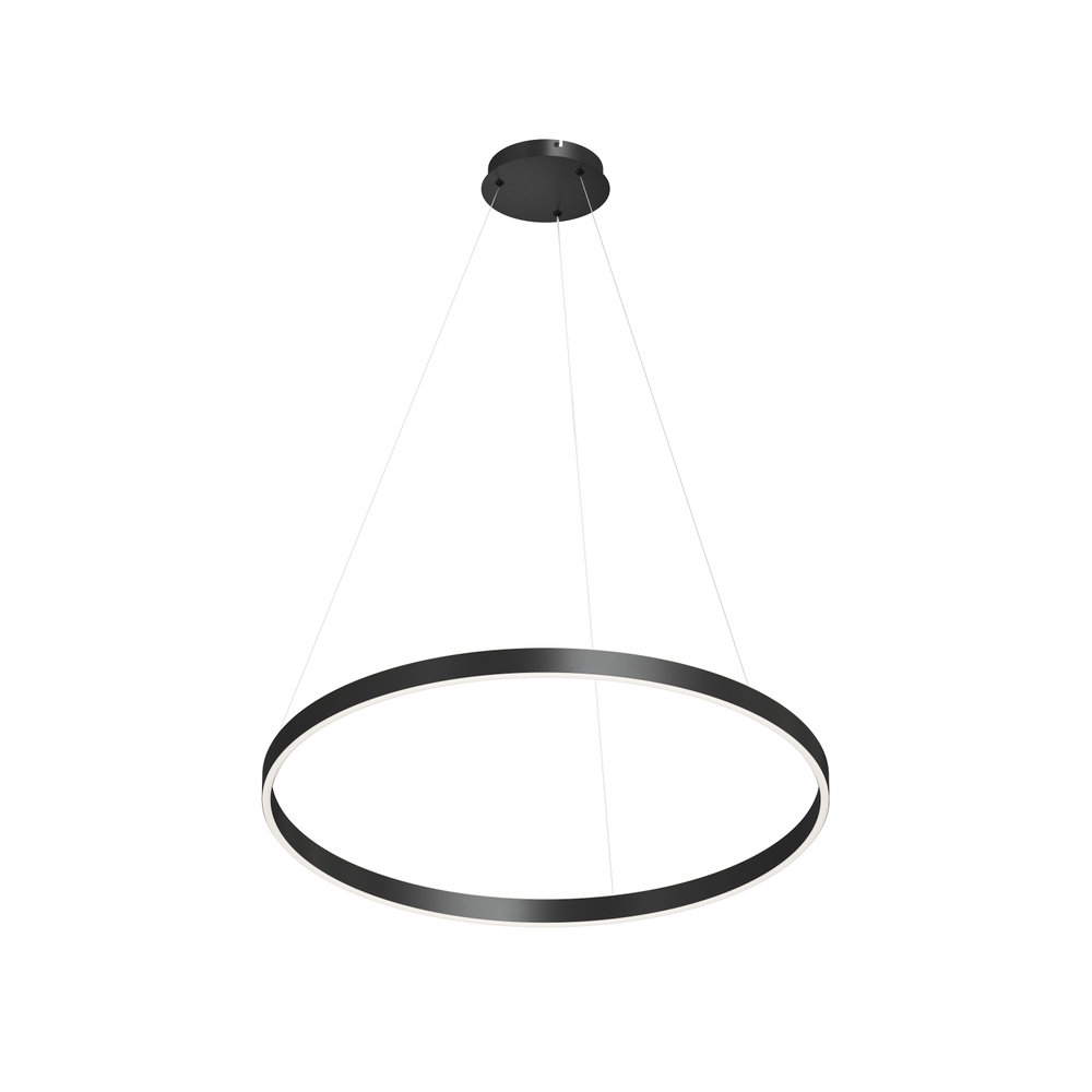 Светильник подвесной RAYDIA, 60 Вт, 3000–4000К, ?800?1500 мм, металл+акрил, черный, свет вверх/вниз