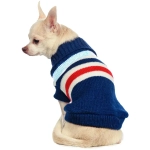 Кофта - свитер для мелких пород собак и кошек «BRO Style», полосочки, цвет синий, р M