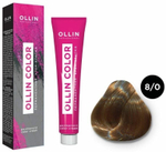 OLLIN COLOR 8/0 светло-русый 60мл Перманентная крем-краска для волос