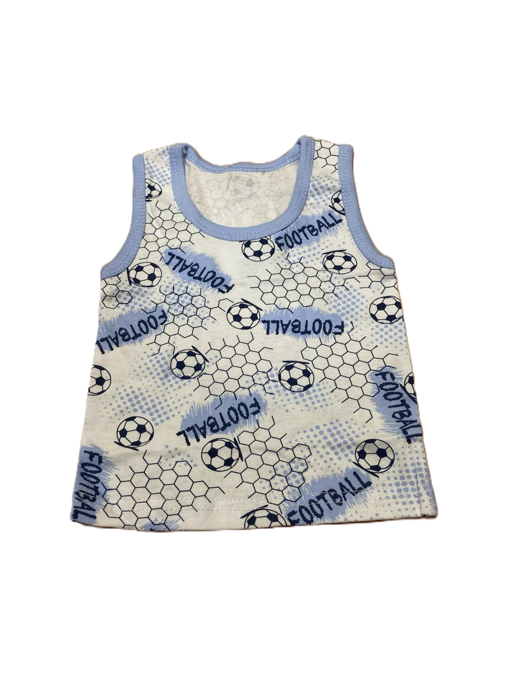 Майка на мальчика из кулирки (100 % хлопок) на рост 68 см