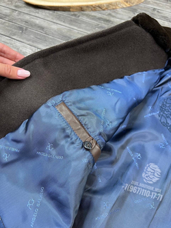 Куртка Angelo Galasso со вставками из кожи крокодила