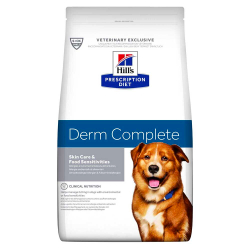 Hill's Canine Derm Complete - диета для собак с пищевой аллергией и заботой о здоровье кожи