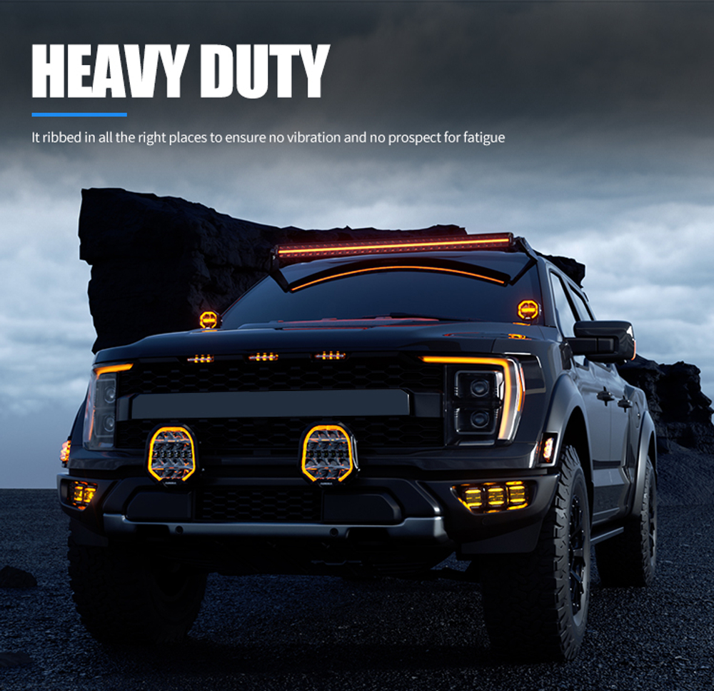 Светодиодная балка Aurora комбинированный белый свет и DRL белый/янтарный свет