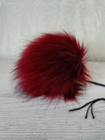 Помпон из искусственного меха, цвет: Бордовый